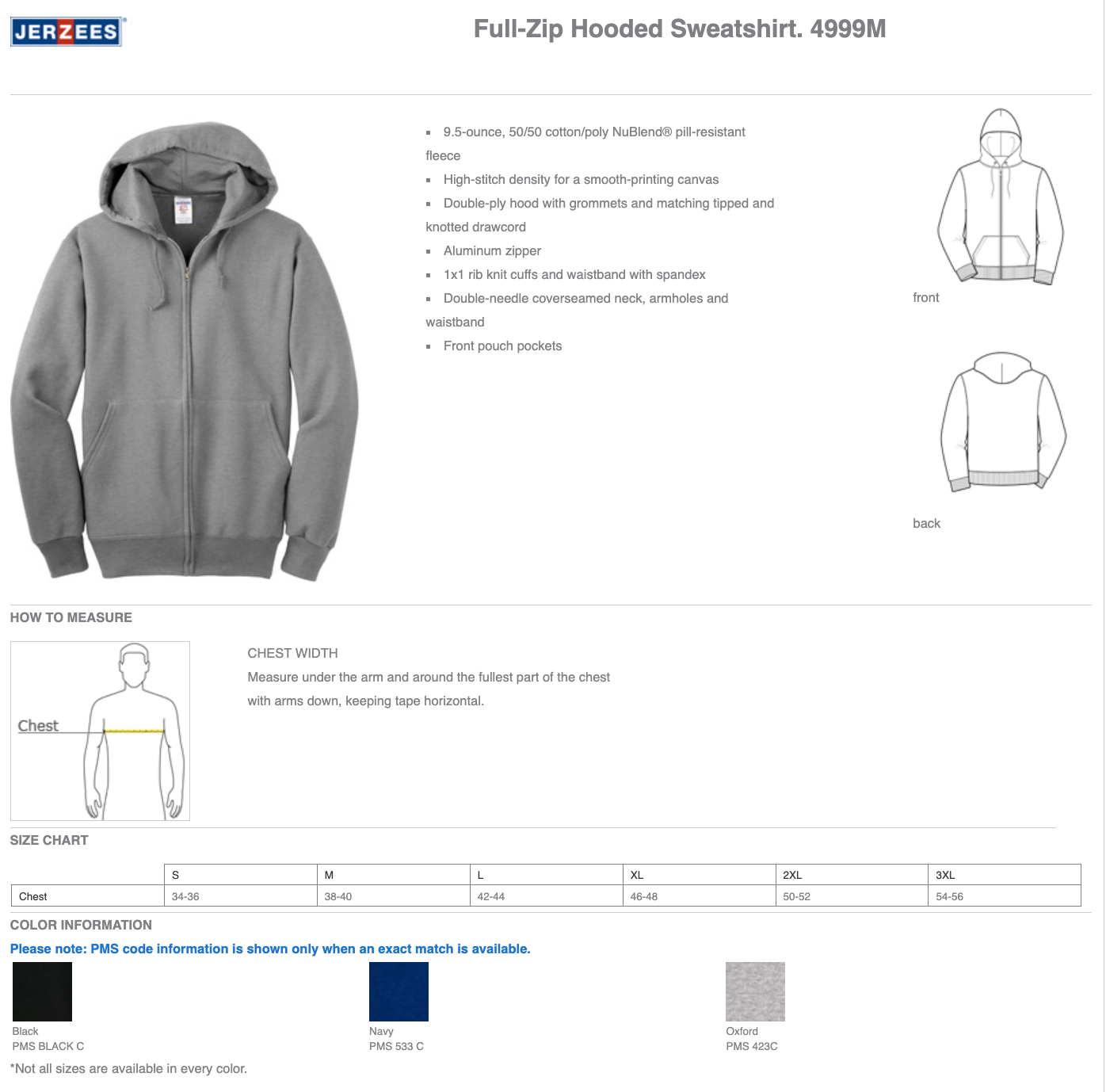 Jerzees® Super Sweats® NuBlend® - Full-Zip Hooded Sweatshirt